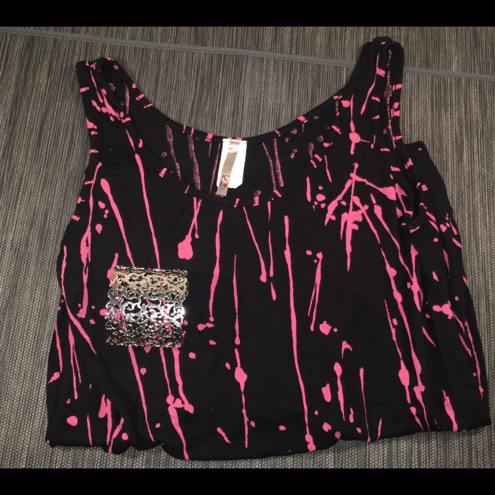 Women's Splatter Design Stretchy Tank
